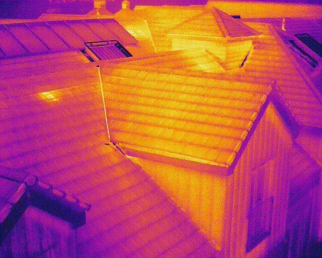Thermal Imaging Roof Survey Image Cardiff